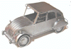 2CV aus Metall